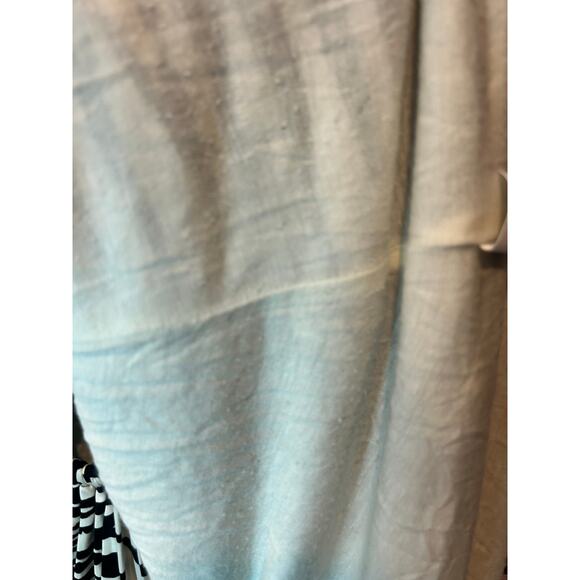 Trina Turk black white cap sleeve silk wrap dress ring closure women's 10 - Picture 4 of 6